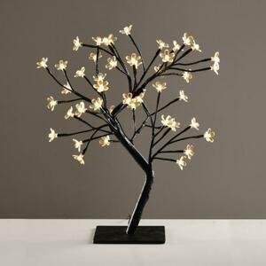 ACA Lighting stromek se silikonovými květy 36 LED 220-240V, teplá bílá, IP20, 45cm, 3m černý kabel X1036141