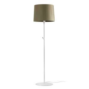 FARO SAMBA bílá/skládaná zelená stojací lampa