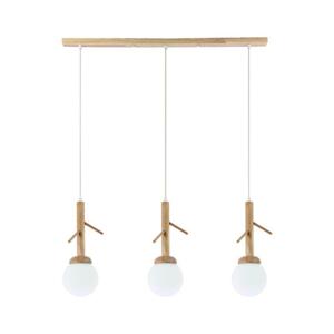 ACA Lighting závěsné svítidlo 3XE14 FLORESTA dřevo 80X15XH180CM EF93573P