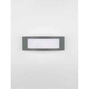 NOVA LUCE venkovní nástěnné svítidlo ZENITH tmavě šedý hliník akrylový difuzor proti oslnění E27 1x12W 220-240V bez žárovky IP44 9020933