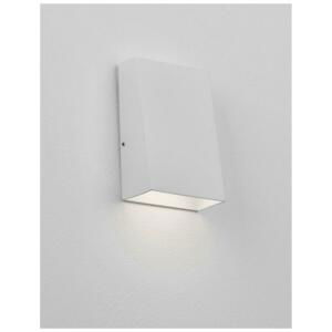 NOVA LUCE venkovní nástěnné svítidlo MILEY bílý hliník a sklo LED 4.5W 3000K 200-240V IP54 světlo dolů 9202131