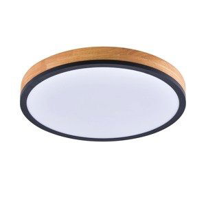 Solight LED stropní osvětlení s dálkovým ovládáním, 40W, 3300lm, kulaté, dřevo, 45cm WO805