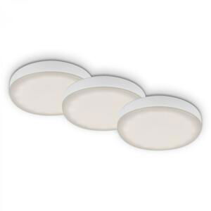 BRILONER 3ks sada LED vestavné svítidlo, pr. 7,5 cm, 3 W, 350 lm, bílé IP44 BRI 7061-436