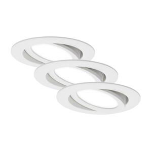 BRILONER 3ks sada LED vestavné svítidlo, pr. 10,6 cm, 7 W, bílé BRI 7114-436