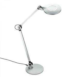 BRILONER CCT LED stolní lampa na psací stůl, pr. 20 cm, 9 W, stříbrná BRILO 7027-014