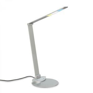 BRILONER CCT-LED stolní lampa na psací stůl, 83 cm, 12 W, 680 lm, stříbrná BRILO 7414-014