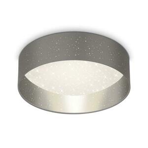 BRILONER Hvězdné nebe stropní svítidlo, pr. 40 cm, 18 W, 2200 lm, šedá-stříbrná BRILO 3882-014