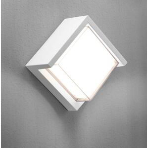 CENTURY PURA LED venkovní nástěnné svítidlo Cube bílá 10W 3000K IP65