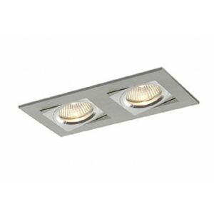 BPM Vestavné svítidlo Aluminio Plata, kartáčovaný hliník 2x50W, 12V 4751 3001