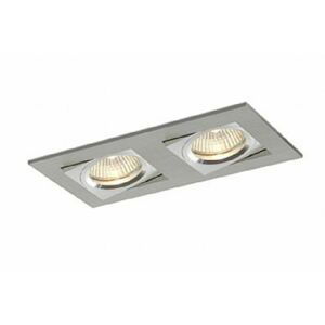 BPM Vestavné svítidlo Aluminio Plata, kartáč.hliník 6LEDx3W, 230V 3001LED1.D40.3K