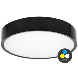 Ecolite LED stropní svítidlo 15W CCT 1650lm IP65 černá WMAT300-15W/CR