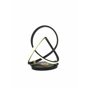 WOFI Stolní lampa Indigo 1x 10,5W LED 1100lm 3000K černá + zlatá 8134-104