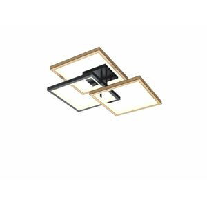 WOFI Stropní svítidlo Matera 1x 40W LED 4600lm 3000K černá + dřevo 9022-306S