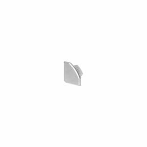 SLV BIG WHITE KONCOVÉ KRYTKY, pro rohový profil GLENOS 2720, stříbrošedé, 2 ks 213934