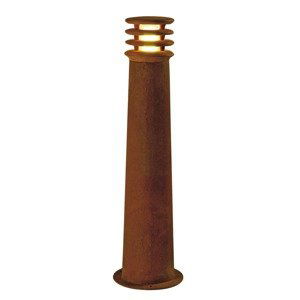 SLV BIG WHITE RUSTY 70, venkovní stojací lampa, LED, 3000K, kulatá, rezavé železo, pr./V 19/70 cm 233417