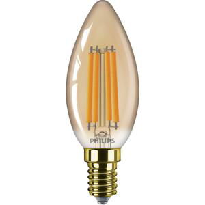 Philips LED filament žárovka E14 B35 6W (40W) 470lm 1800K nestmívatelná, jantarová