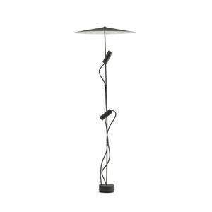 FARO CLAP 1266 stojací lampa, černá 2x6W 3000K 38st. se stínítkem