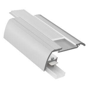 CENTURY AL PROFIL schodišťová lišta 65x28mm pro LED pásek 8mm rovný svit opálový kryt IP20 délka 1,5m CEN KPRSC-6528