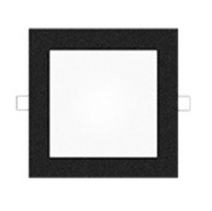 mivvy a.s. Mivvy LED podhledové svítidlo SLIM VOLCANO BLACK 200x200 mm 15W/3000K SLM20203KB