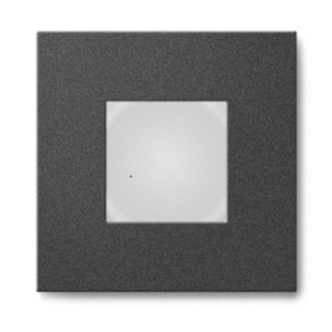 Mivvy LED vestavné nástěnné svítidlo SOLO BLACK A 80x80x26mm 1-3W/3000K SOLA3W3KB