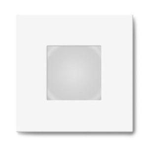 Mivvy LED vestavné nástěnné svítidlo SOLO WHITE A 80x80x26mm 1-3W/3000K SOLA3W3KW