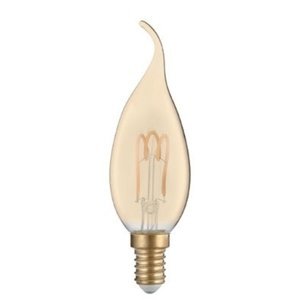 ACA svíčková Spiral filament Amber Tip LED 3W E14 2700K 230V