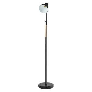 EMOS Stojací lampa EDWARD na žárovku E27, 150cm, černá 1538163000