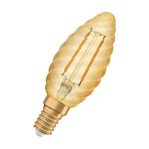 OSRAM Vintage 1906 LED CL BW FIL GOLD 12 non-dim 1,5W/824 E14