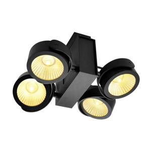 SLV BIG WHITE TEC KALU CW LED vnitřní nástěnné a stropní nástavbové svítidlo, quad, černá, 24°, 3000K 1001433