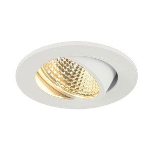 SLV BIG WHITE NEW TRIA 68 I CS Indoor, stropní vestavné LED svítidlo, bílé, kruhové, 2700K, 38°, vč. přídržných pružin ovladače 1003059