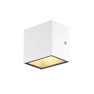 SLV BIG WHITE SITRA CUBE WL LED venkovní nástěnné a stropní nástavbové svítidlo, bílá, IP44, 3000K, 10W 1002033