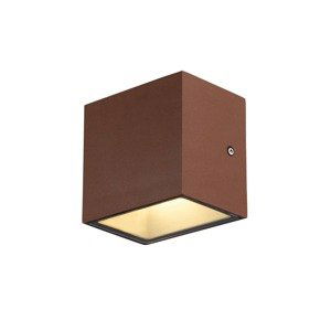 SLV BIG WHITE SITRA CUBE WL LED venkovní nástěnné a stropní nástavbové svítidlo, rezavě zbarvené, IP44, 3000K, 10W 1002034