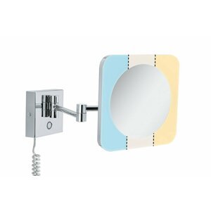 PAULMANN HomeSpa LED kosmetické zrcadlo Jora 3-násobné zvětšení IP44 chrom/bílá/zrcadlo 3,3W měnitelná bílá 789.33