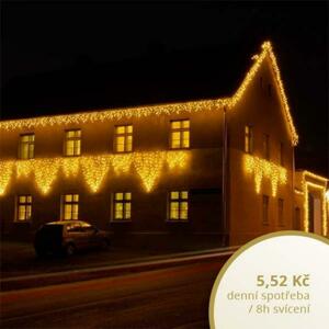 DecoLED LED světelné krápníky - 3 x 0,9 m, teple bílá, 174 diod