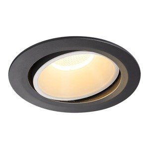SLV BIG WHITE NUMINOS MOVE DL XL vnitřní LED zápustné stropní svítidlo černá/bílá 3000 K 20° otočné a výkyvné 1003722