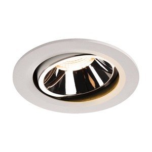SLV BIG WHITE NUMINOS MOVE DL L vnitřní LED zápustné stropní svítidlo bílá/chrom 2700 K 40° otočné a výkyvné 1003642