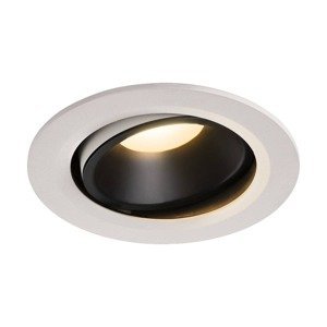 SLV BIG WHITE NUMINOS MOVE DL L vnitřní LED zápustné stropní svítidlo bílá/černá 3000 K 40° otočné a výkyvné 1003664