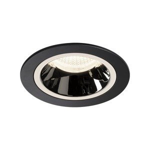 SLV BIG WHITE NUMINOS DL M vnitřní LED zápustné stropní svítidlo černá/chrom 4000 K 55° včetně listových pružin 1003897
