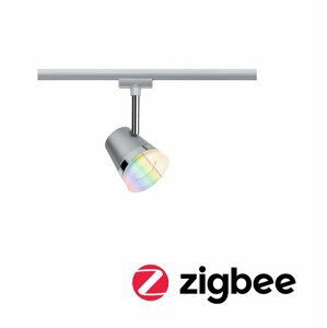 PAULMANN Smart Home Zigbee URail spot Cone RGBW matný chrom 5,5W včetně sv. zdroje 955.25