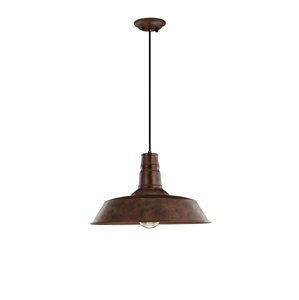 Nova Luce Stylové závěsné svítidlo Osteria ve třech barevných provedeních - 1 x 60 W, pr. 460 mm, rezavá NV 620201