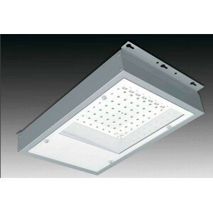 SEC Přisazené nouzové LED svítidlo pro vysoké stropy LED - MULTIPOWER2-AT.1h RAL9003, MidPower LED, 1650 lm / 1650 lm, barva bílá, 1h, NM/N, AUTOTEST 15-B-100-04-00-01-SP