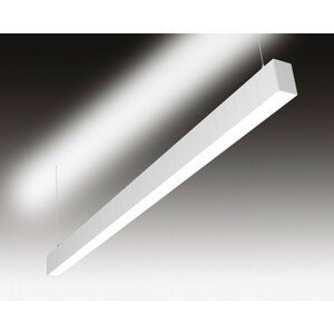 SEC Závěsné LED svítidlo přímé a nepřímé osvětlení WEGA-MODULE2-FAA-DIM-DALI, 50 W, eloxovaný AL, 1409 x 50 x 79 mm, 3000 K, 5950 lm 320-B-551-01-00-SP