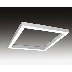 SEC Závěsné LED svítidlo nepřímé osvětlení WEGA-FRAME2-AA-DIM-DALI, 50 W, eloxovaný AL, 886 x 886 x 50 mm, 3000 K, 6540 lm 321-B-003-01-00-SP