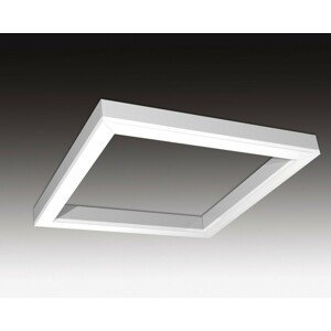 SEC Stropní nebo závěsné LED svítidlo WEGA-FRAME2-CB-DIM-DALI, 90 W, eloxovaný AL, 1444 x 1444 x 65 mm, 3000 K, 12000 lm 321-B-115-01-00-SP