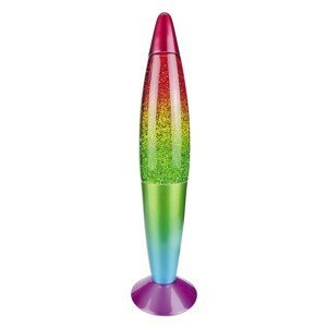 Rabalux lávová lampa Glitter Rainbow E14 1x MAX G45 15W vícebarevná 7008