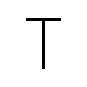 Artemide Alphabet of Light - velké písmeno T 1201T00A