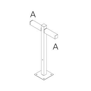 Artemide Walking - stojna 900 - 2x180d hlavy - A 90h T4506C30