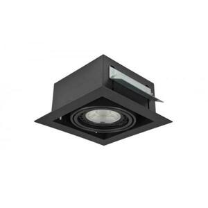 Stropní zápustné bodové svítidlo AZzardo Nova 1 black/black AZ2869 GU10+ADAP111/ES111 1x40/1x50W IP20 19,5cm černé