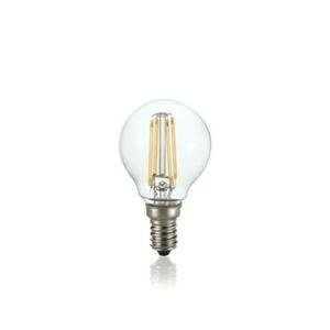 LED Filamentová žárovka Ideal Lux Sfera Trasparente 271620 E14 4W 430lm 3000K CRI90 čirá nestmívatelná