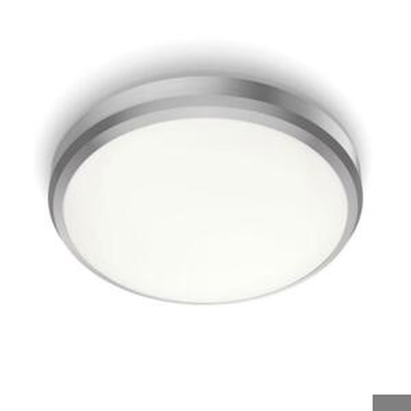 LED Koupelnové stropní přisazené svítidlo Philips DORIS CL257 8718699758844 6W 640lm 4000K IP44 22cm niklové